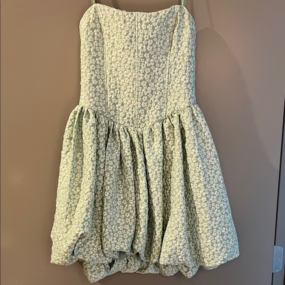 Floral Green Woman’s Dress